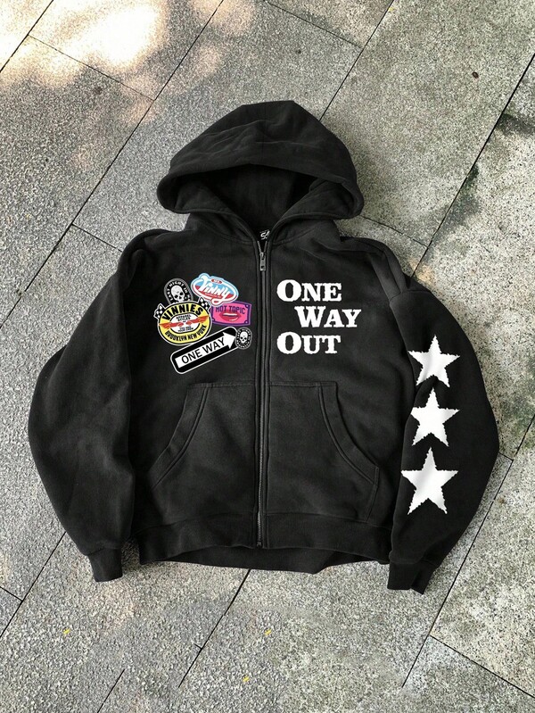 Bolty Teen Boy/Teen Boys' Casual Everyday Versatile Comfortable Printed Pattern Loose Fit Hooded Sweatshirt Sweatshirt Graphic Zip Up Hoodie Zip Up Hoodie Kids Kids Black Zip Up Hoodie Black Zip Up Hoodie One Way Out Hoodie Suitable For Birthday Parties, Evening Parties, Performances, Weddings, Baptisms, Opening Ceremonies Daily Suitable For Daily Use Suitable For School Suitable For Travel Suitable For Sports Suitable For Autumn And Winter Fall Clothing