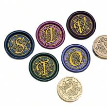 1 bộ tem sáp chữ cái A-Z với nhiều chữ cái cổ điển, đầu tem bằng đồng thau, dùng cho thiệp cảm ơn/phong bì/bao bì quà tặng/thư mời đám cưới, lễ đính hôn, tiệc tùng, hướng dẫn tự làm (26 tem) Đầu tem chủ đề Trở lại trường học, Đồ dùng học tập - nhiều màu - Xem 11