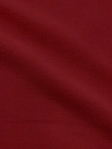 SHEIN Cottnline Cotton Men 1pc Christmas Print Drop Shoulder Sweatshirt - Red - View 5