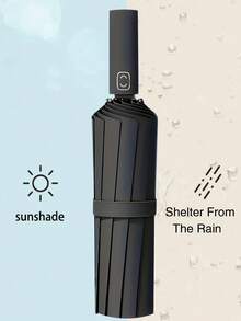 Automatischer extra großer winddichter wasserdichter Regenschirm mit Allwetterschutz, verstärkter faltbarer Sonnenschirm mit UV-Schutz, langanhaltend und kompakt mit Eisenstreben - perfekt für Geschäftsreisen, Regen- und Sonnentage für Männer, Frauen und Studenten, geeignet für Reisen - Verschiedenfarbig - Übersicht 8