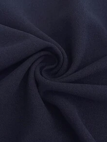 Elaquor Conjunto de traje de mujer de talla grande, elegante y minimalista en azul marino, compuesto por chaqueta tipo blazer + pantalón largo, adecuado para el transporte urbano en otoño/invierno