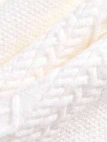 PrepCrw 1 szt. Elegancki sweter dla nastolatek w stylu college'u, w swobodnym, miejskim, białym kolorze Fair Isle, z długim rękawem i okrągłym dekoltem, odpowiedni na wyjścia, spotkania, powrót do szkoły, jesień/zima