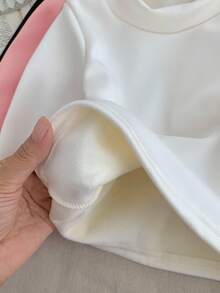 SHEIN LMoss Kids Bộ 6 món áo thun dài tay cổ lọ màu trơn dễ thương cho bé gái và quần dài cạp chun, thời trang thu đông - Nhiều màu - Xem 6