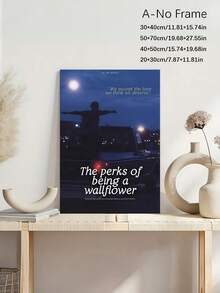 1 件 WallFlower 电影海报帆布墙艺术帆布画现代家居客厅卧室走廊墙壁装饰墙艺术礼物可选框架 - 彩色 - 查看 3
