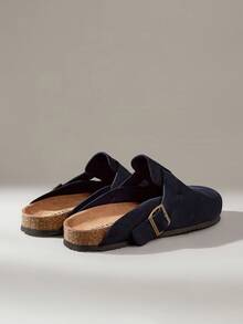 Solecia Men's Casual Versatile Solid Color Sandals - Navy Blue - View 5