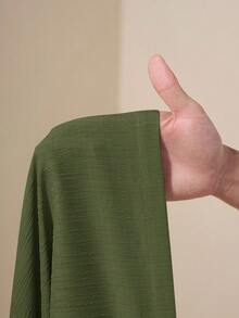 Zivah Beach New Spring And Summer Casual Holiday Bowknot Shoulder Straps Chest-Wrapped Heart Collar Cropped Top + Wide-Leg Super Trousers Apricot Women's Two Pieces Se,Textured Fabric Material - Green - View 8