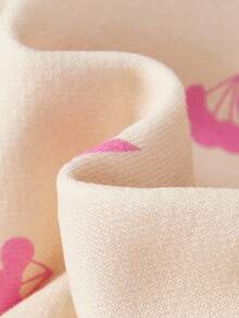 Cozy Pixies 2 件装女婴花卉印花圆领插肩运动衫和紧身裤套装 - 玫紅色 - 查看 6