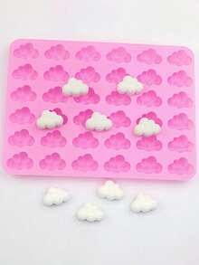 1PC Cloud Design Multi-Grid DIY Silicone Mold, Modern Silicone Mold For DIY - Multicolor - View 7