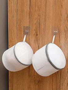 1 件白色内衣洗衣袋，带拉链，蜂窝网状胸罩清洗袋 - 有效过滤杂质，防变形支撑架，适用于胸罩、内衣、袜子、长袜和精致衣物 - 送给女性、女友、妻子的完美圣诞节礼物 - 灰色 - 查看 9