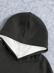 SHEIN Bluza z długim rękawem w kolorze szarym dla nastolatek w minimalistycznym, amerykańskim stylu uniwersyteckim, z pięcioramienną gwiazdą i wzorem litery Los Angeles, odpowiednia na jesień/zimę - Wielokolorowe - Zobacz 4