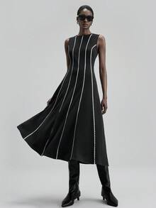 Ontre 2025 适合5-15°C，优雅，略有弹性的梭织面料，收腰修身廓形，白色蕾丝边设计，商务休闲，办公室通勤，日常穿着，秋季