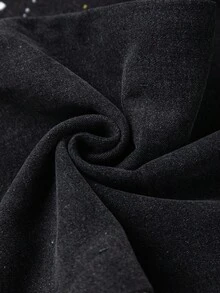 ROMWE MEN Street Life Men's Pocket Design Frayed Flared Casual Jeans