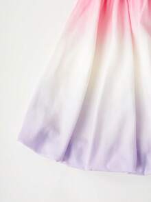 Joliand Joliand 1 pieza Vestido tipo tank holgado con patrón degradado elegante y urbano para niñas preadolescentes, apto para uso casual diario, viajes, reuniones, fiestas, verano