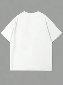 Manfinity LEGND Maglietta casual da uomo a girocollo con stampa all-over a maniche corte