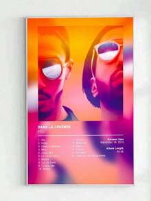 1 tấm poster album nhạc Rap Pop Pháp không khung, phong cách thẩm mỹ, in trên vải canvas, tranh nghệ thuật treo tường trang trí nhà cửa, văn phòng, phòng ngủ. - Nhiều màu - Xem 24