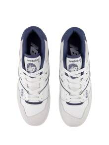 New Balance TIER 2 Unisex Casual Sneakers White / Navy Blue BB550 - Blue and White - View 2
