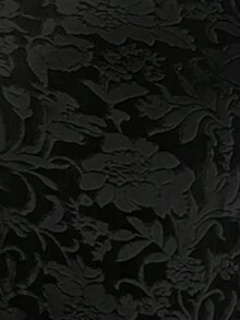 Aloruh Vestido de punto con recortes en color vino tinto - Negro - Ver 7