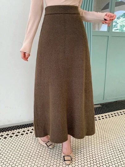 DAZY 女士休闲纯色针织裙，秋冬