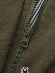 EMERY ROSE Plus Size Women's Reversible Hooded Trench Coat, Autumn/Winter Fall Cloth For Women