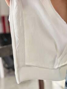 Tween Girls Casual Zip Pocket Hoodie Jacket Fall Winter - White - View 8