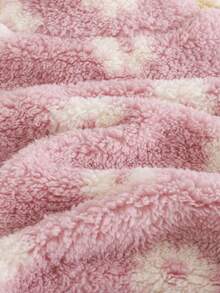 Cozy Pixies Cardigan a maniche lunghe con fodera termica e motivo floreale per bambina, casual e versatile per l'autunno/inverno