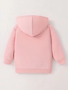 Cute Pink Sweatshirt For Young Girls, Fresh Sky Blue Tie-Dye, Casual Loose Round Neck Comfortable Daily Wear Long Sleeve Hooded Sweatshirt, Suitable For Autumn And Winter, Easy And Comfortable, Autumn Layering, Fashionable Casual Wear, Pattern, Back To School, Autumn, Homecoming Fall