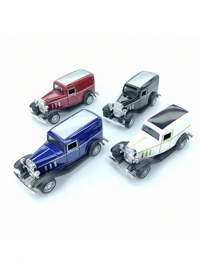 Zazumi 1PC Mini Car Model, Retro And Nostalgic Style, Vintage Car, Activity Children's Toy, Festival Gift, Office Decoration, Bedroom Decoration