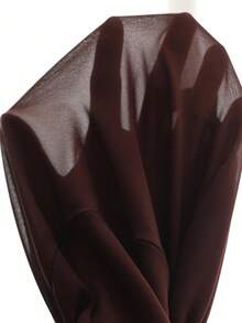 Aveloria Modichic Plus Size Women V-Neck Long Sleeve Dress, European And American Style - Mocha Brown - View 7