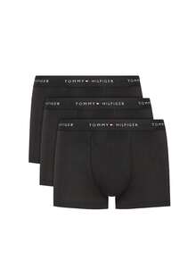 Tommy Hilfiger 3 Pack Men's Trunks - Black - View 1