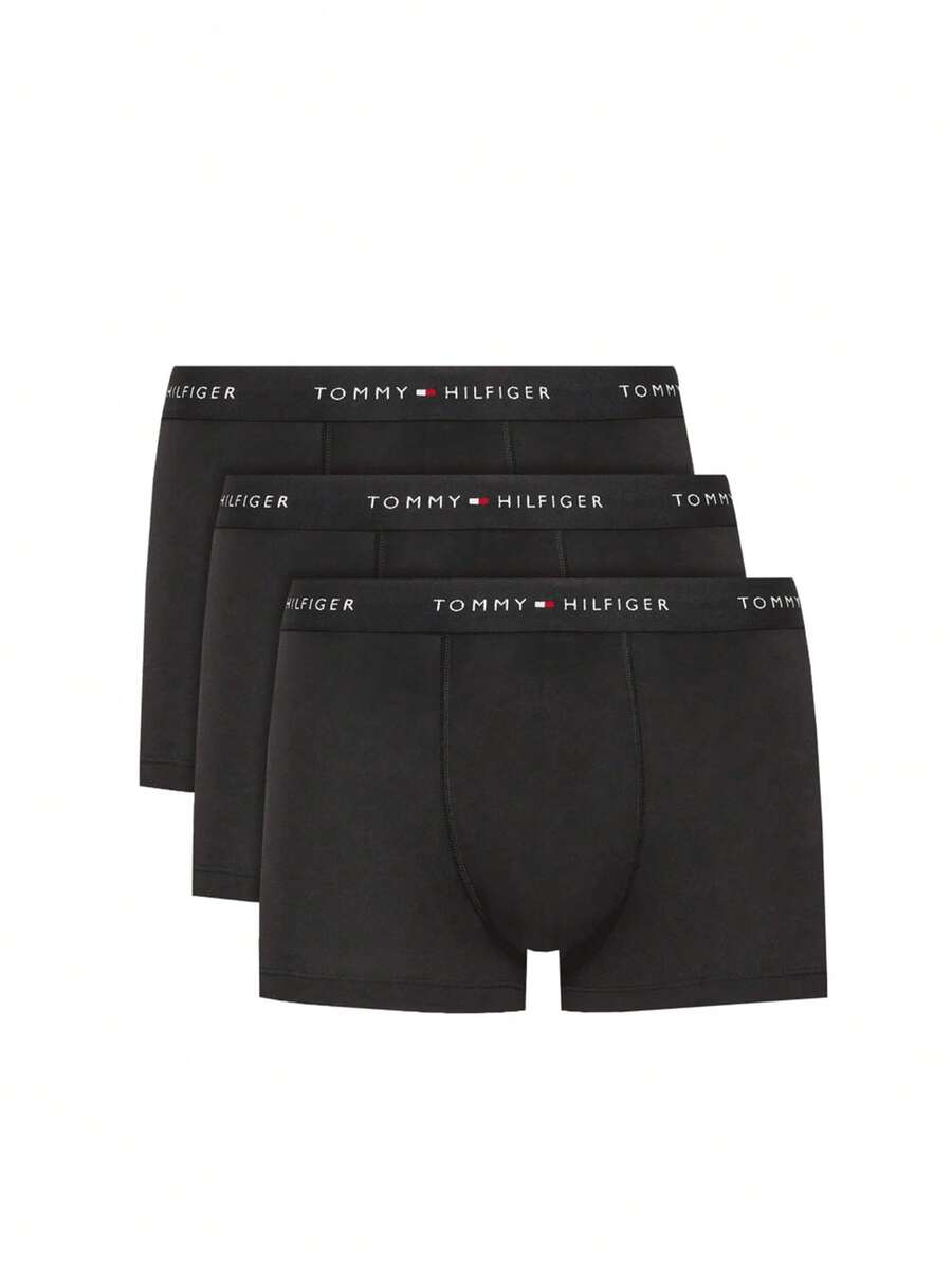 Tommy Hilfiger 3 Pack Men's Trunks - Black - View 1
