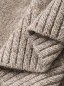 DAZY Autumn/Winter Ribbon Lace Patchwork Bow Decor Colorblock Round Neck Knit Sweater, Sexy Fitted Casual Elegant Fashion For Women