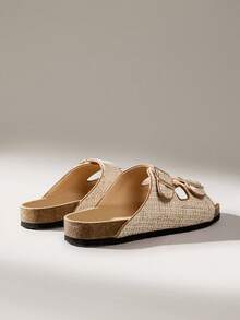 Solecia 女士舒适棕色平底鞋 - 杏色 - 查看 4