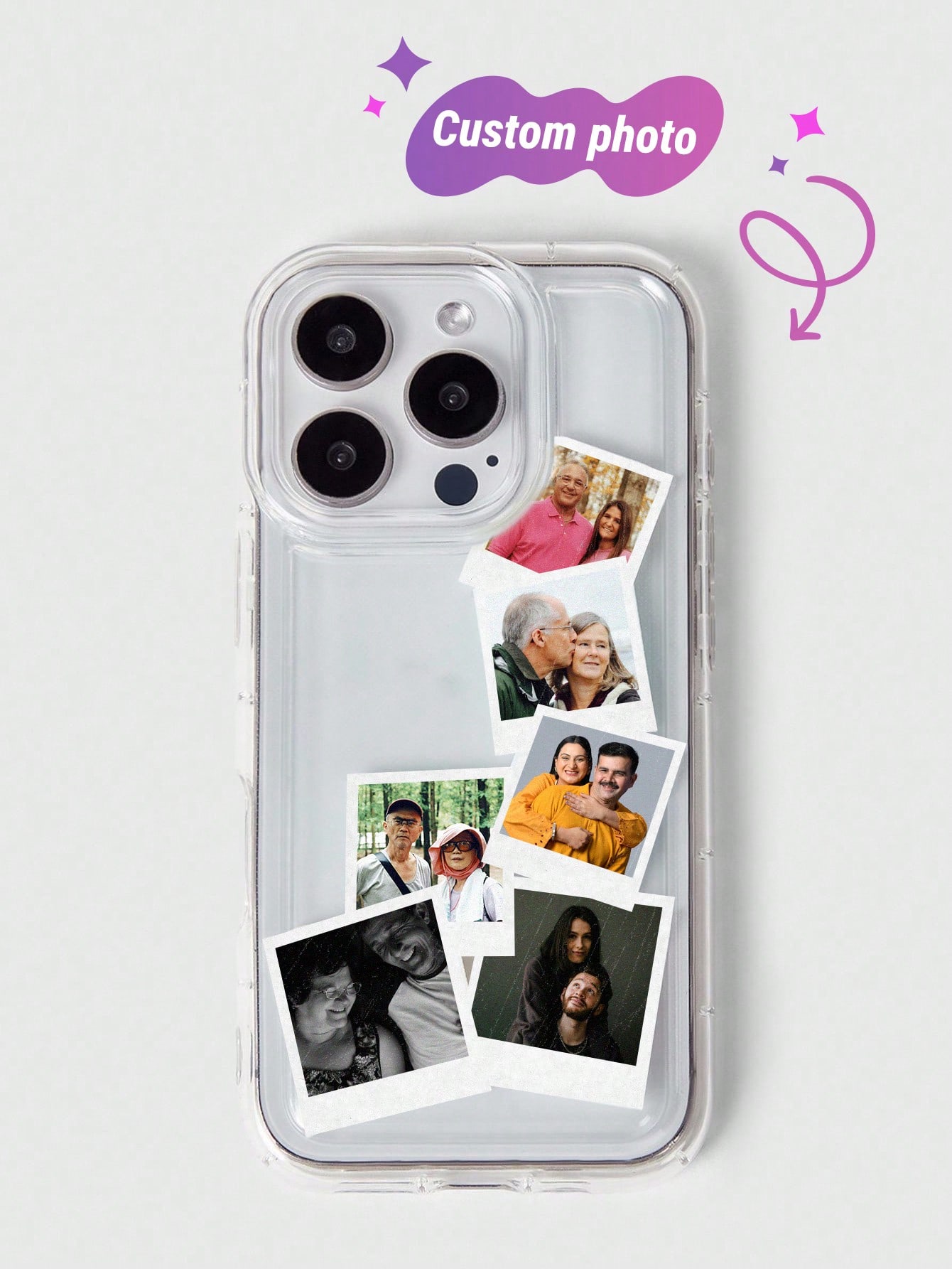1pc Customized Cute Pet Dog Interactive Baby Photo Design Phone Case Cover For S22, S23, S24, S25 Ultra, A13, A14, A15, A16, A53, A54, A55, A56, A05, A04