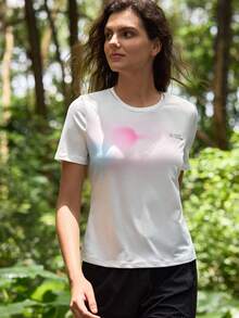 In My Nature Casual Versatile Gradient Running Yoga Outdoor T-Shirt