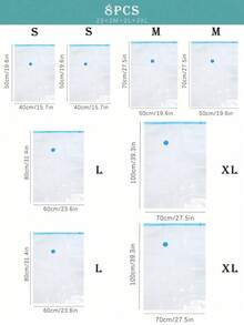 10个/包真空密封袋，旅行配件，真空储物袋，旅行必需品，真空压缩袋，邮轮必需品，收纳和存储，卧室