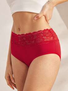 Ocili 舒适撞色蕾丝女式时尚三角裤