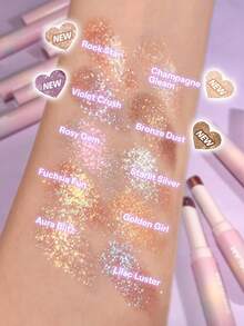 SHEGLAM Crystal Jelly Glaze Stick-Champagne Gleam Brand Beauty Makeup Face Paint Cosmetic For Women Girls Perfect For Fall Winter Ideal For Y2K Fancy Fashion Suitable For Birthday Christmas Present Party Ready Best Color