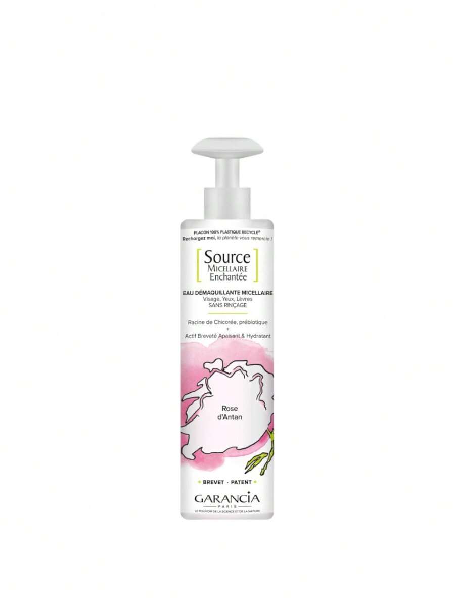 Garancia Source Micellaire Enchantée Rose D'Antan Micellar Cleansing Water 400 Ml – Micellar Water, Makeup Removing, For Sensitive Skin, Old Rose, Chicory Root, Suitable For Evening Skincare Routine - Clear - View 1