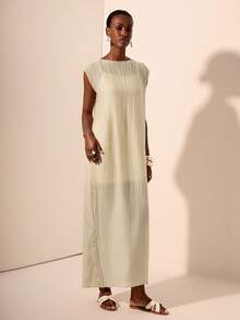 Zivah Trang phục hai mảnh dành cho phụ nữ mặc hàng ngày - Màu be - Xem 3