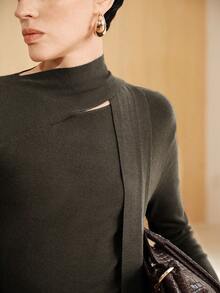 Uhlyne 女士商务休闲优雅简约服饰 - 灰色 - 查看 8