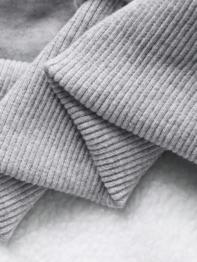 Women's Casual Drop Shoulder Long Sleeve Hoodie With Pockets, Loose Fit, Solid Color, Autumn Y2k