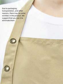 1/2/3/5pcs Apron, Household Waterproof And Oil-Proof Apron, Adjustable Bib Apron, Kitchen Cooking Aprons