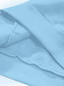 Glissea 上帝是善良的女士休闲套头衫 - 藍色 - 查看 5