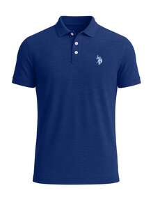 US Polo Assn Men's Polo Shirts Blue - Royal Blue - View 4