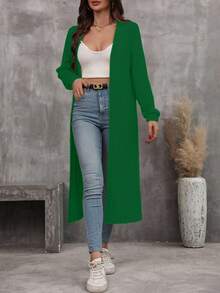 EMERY ROSE 女士休闲百搭纯色夹克 - 綠色 - 查看 5