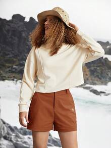 In My Nature 女式秋季可拆卸两段式户外徒步露营城市通勤裤女式徒步裤户外裤拉链裤女 - 摩卡棕 - 查看 9