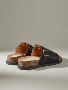 Solecia 男士休闲厚底凉鞋，夏季 - 黑色 - 查看 4