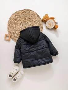 女婴可爱百搭保暖连帽夹克，秋冬