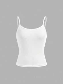SHEIN ChillGRL 3 pièces/Set sweat-shirt à capuche imprimé lettre décontracté et ample, Débardeur en tricot, et Pantalon cargo en tricot vert pour adolescentes, convient pour le printemps, l'automne et l'hiver - Rouge foncé - Voir 4