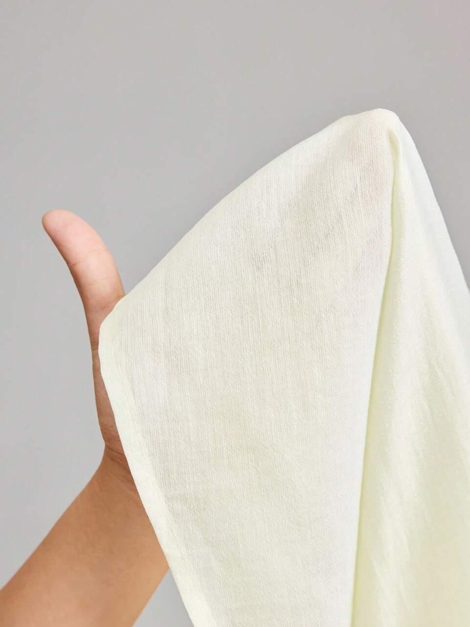 Elegant Women's Cream White T-Shirt,Autumn Office Long Sleeve Boat Neck Top,Linen Acetate Minimalist Oversized Double Layer Collar Business Casual